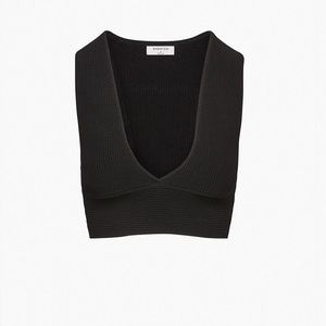 Babaton Aritzia Sculpt Knit Deep V Tank